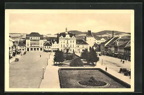 AK Beraun / Beroun, Blick zum Markt