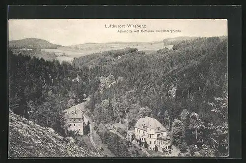 AK Wirsberg, Adlerhütte mit Cottenau im Hintergrunde