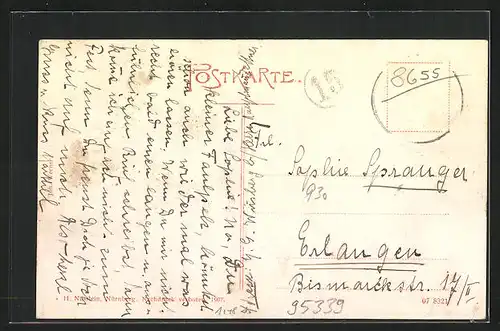 AK Wirsberg, Adlerhütte mit Cottenau im Hintergrunde