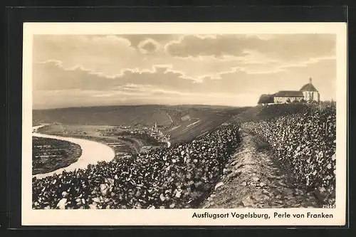 AK Landpoststempel Vogelsburg über Volkach