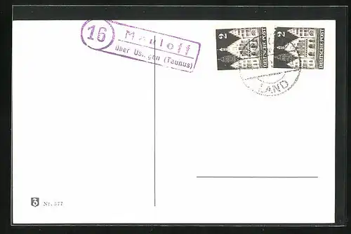 AK Landpoststempel Mauloff über Usingen (Taunus)