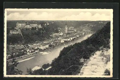 AK Burghausen a. d. Salzach, Totalansicht