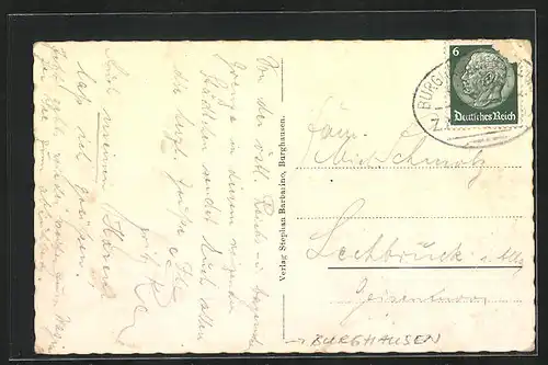 AK Burghausen a. d. Salzach, Totalansicht