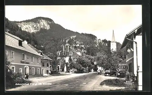AK Wörschach Ennstal, Teilansicht mit Gasthof Lemmerer