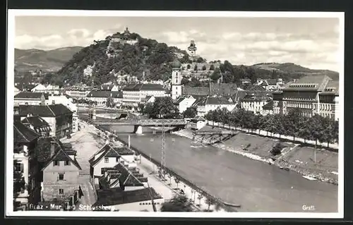 AK Graz, Mur und Schlossberg