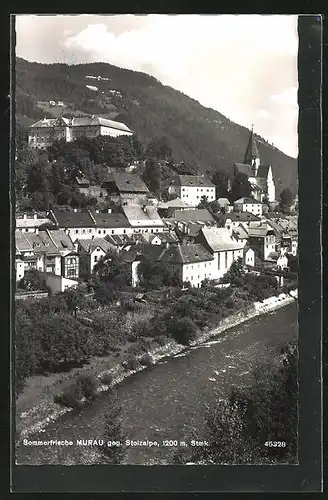 AK Murau, Stadt mit Fluss