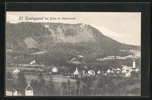 AK St. Radegund bei Graz, Teilansicht der Gemeinde