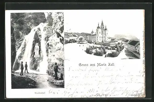 AK Maria Zell, Wallfahrtskirche, Marienfall