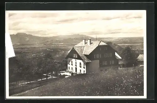 AK Salzburg, Hotel u. Pension Judenbergalm an der Autostrasse