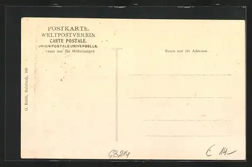 AK Salzburg, Dreifaltigkeitsgase, Strassenpartie