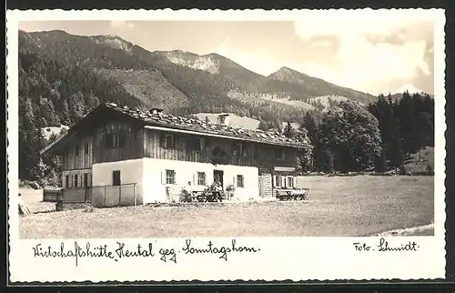 AK Unken, Wirtschaftshütte Heutal geg. Sonntagshorn