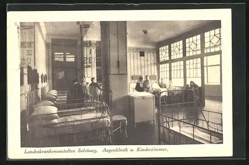 AK Salzburg, Landeskrankenanstalten, Augenklinik u. Kinderzimmer