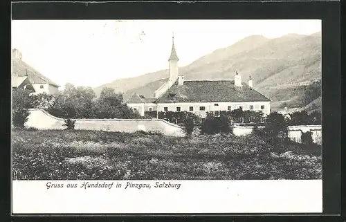 AK Hundsdorf /Pinzgau, Blick auf Kirche