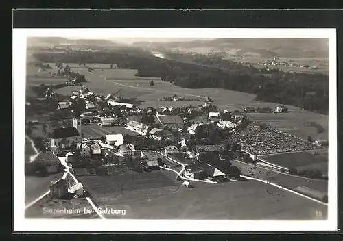 AK Siezenheim, Ortsansicht aus der Vogelschau