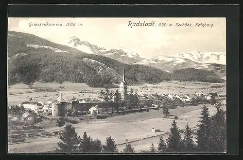 AK Radstadt, Teilansicht mit Griessenkaareck