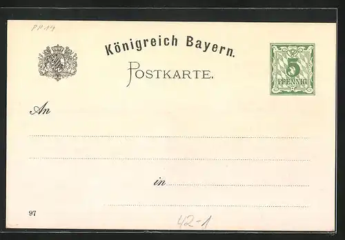 AK Nürnberg, XII. Deutsches Bundesschiessen 1897, Schütze nach seinem Schuss, Ganzsache