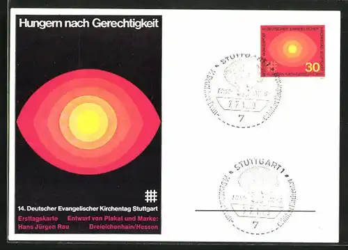 AK Stuttgart, 14. Deutscher Evangelischer Kirchentag 1969