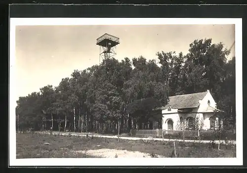 AK Rozberice, Aussichtsturm am Schlatfelde am Hügel
