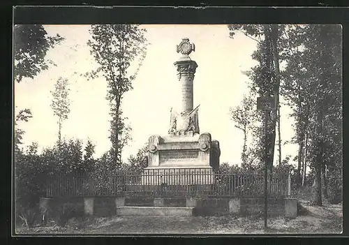 AK Maslojedy, Denkmal des 51. Inf.-Reg. im Swibwalde