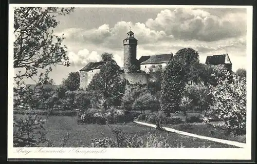 AK Sanspareil, Blick zur Burg Zwernitz
