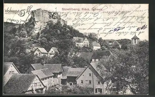 AK Streitberg (Fränk. Schweiz), Ortsansicht aus der Vogelschau