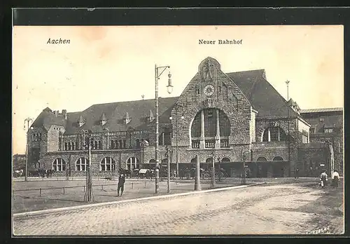 AK Aachen, Neuer Bahnhof