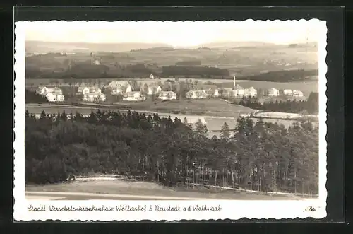 AK Neustadt /Waldnaab, Staatliches Versehrtenkrankenhaus Wöllershof aus der Vogelschau