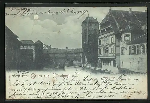 Mondschein-AK Nürnberg, Henkersteg