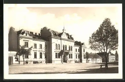 AK Stod, Strassenpartie mit Rathaus