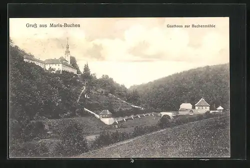 AK Maria-Buchen, Gasthaus zur Buchenmühle