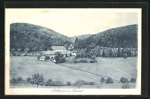 AK Lichtenau im Spessart, Blick zum Hotel Hochspessart