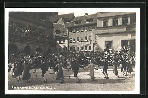 AK Rothenburg o. T., Historischer Schäfertanz