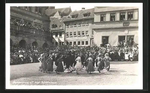 AK Rothenburg o. T., Historischer Schäfertanz