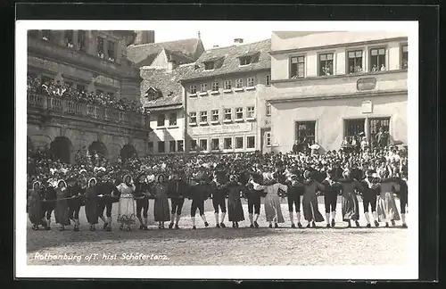 AK Rothenburg o. T., Historischer Schäfertanz