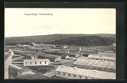 AK Hammelburg, Truppenlager aus der Vogelschau