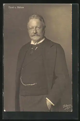 AK Portrait des deutschen Politikers Fürst von Bülow