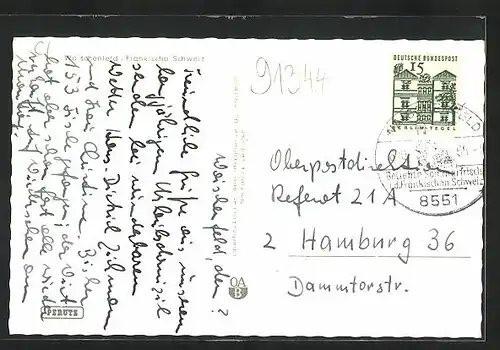 AK Waischenfeld /Fränk. Schweiz, Ortspartie mit Kirche