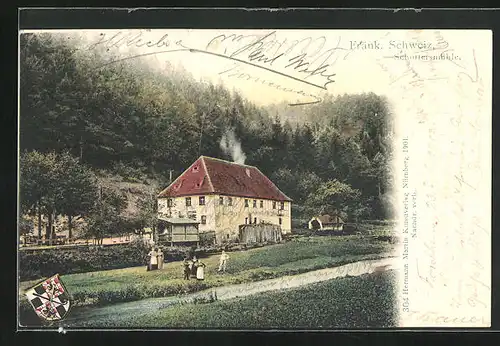 AK Schottersmühle in der Fränk. Schweiz, Teilansicht