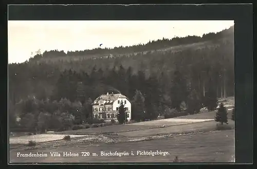 AK Bischofsgrün i. Fichtelgebirge, Fremdenheim Villa Helene
