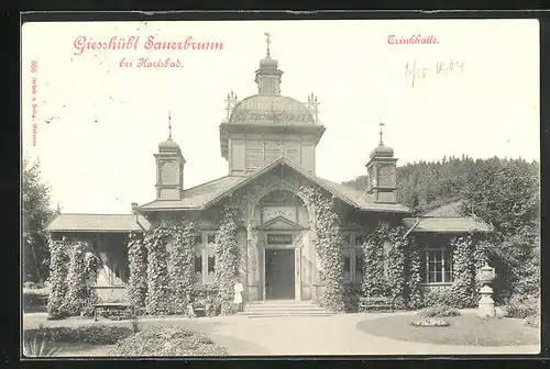 AK Giesshübl-Sauerbrunn, Blick zur Trinkhalle