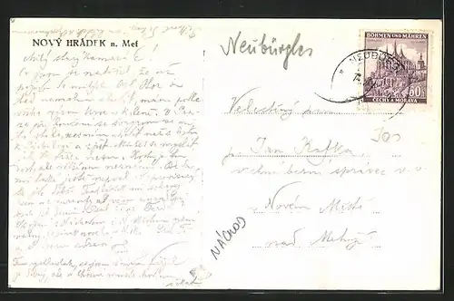 AK Novy Hradek n. Met., Panorama