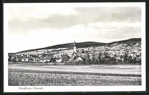 AK Stockheim /Unterfranken, Ortsansicht aus der Ferne