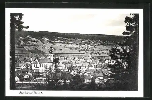 AK Stockheim /Unterfranken, Ortsansicht aus der Vogelschau