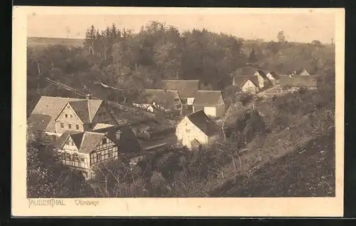 AK Vorbach, Ortsansicht im Tauberthal