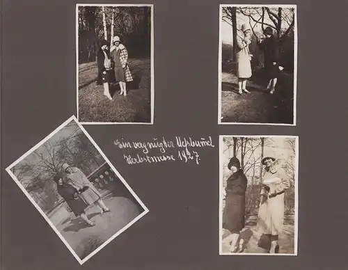 Fotoalbum mit 160 Fotografien, Ansicht Leipzig, Studenten V.A.L. 1926-1929, Stiftungsfest, Maskenball, auch Aufmärsche