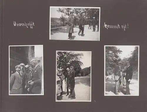 Fotoalbum mit 160 Fotografien, Ansicht Leipzig, Studenten V.A.L. 1926-1929, Stiftungsfest, Maskenball, auch Aufmärsche