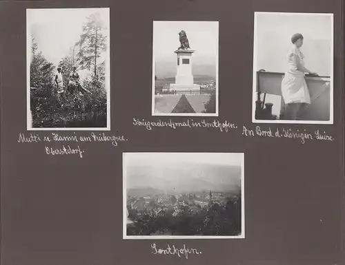 Fotoalbum mit 160 Fotografien, Ansicht Leipzig, Studenten V.A.L. 1926-1929, Stiftungsfest, Maskenball, auch Aufmärsche