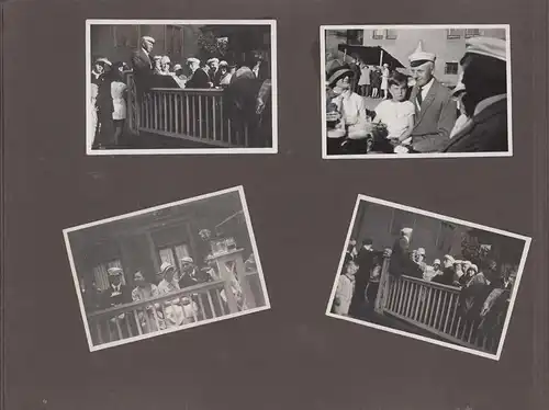 Fotoalbum mit 160 Fotografien, Ansicht Leipzig, Studenten V.A.L. 1926-1929, Stiftungsfest, Maskenball, auch Aufmärsche