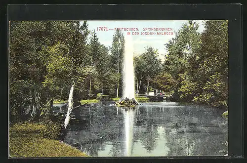 AK Kaufbeuren, Springbrunnen in den Jordan-Anlagen
