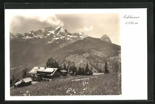AK Garmisch, Gasthaus Eckbauer